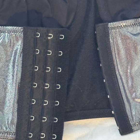 Forever 21 metallic gray bustier bra top | size M| brand new - Picture 4 of 9